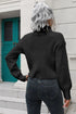 'Anouk' Turtleneck Cropped Sweater - Celes Fashion
